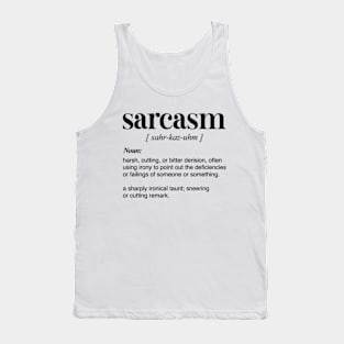 Sarcasm Definition Tank Top